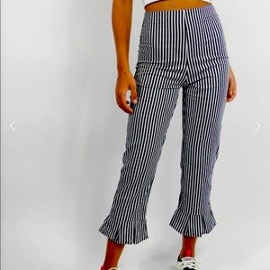 Wild Honey ASOS cropped stripped pants